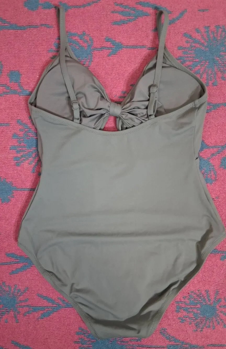 Gap womens medium one piece bathing suit sage matcha green swimsuit